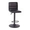 Emma and Oliver Coti Modern Channel Tufted Upholstered Height Adjustable Mid-Back Stool and Pedestal Base with Footrest